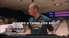 Wes Malott bowling celebration