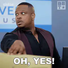 Man says Oh Yes and waves hand
