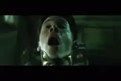 Neo screaming in the Matrix