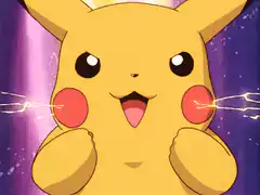 Pikachu with sparking cheeks