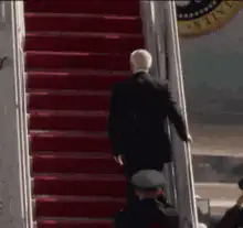 Joe Biden trips on Air Force One stairs
