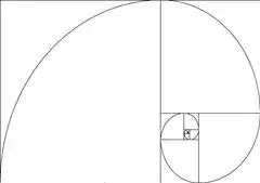 Golden Ratio Spiral Animation