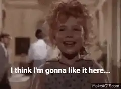 Little girl says she likes it here