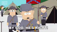 Cartman as Confederate Soldier