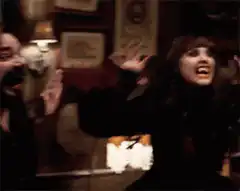 Girl screaming like a vampire