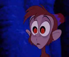 Monkey with spinning hypnotic eyes