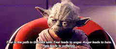 Yoda Fear to Suffering Quote