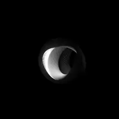 Abstract black and white spiral animation