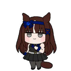 chibi horse girl standing