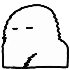 Simple line art ghost animation