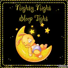 Sleepy Bunny on Moon Nighty Night