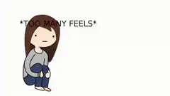 Girl falling over with too many feels