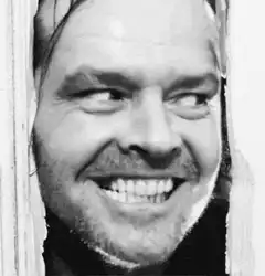 Jack Nicholson peeking through door