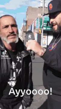 Man says Ayyooooo to interviewer