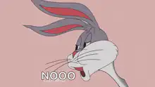 Bugs Bunny screaming NOOO