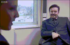 David Mitchell hand gesture