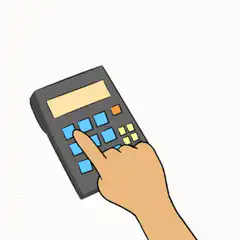 hand pressing calculator buttons