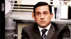 Michael Scott excited face