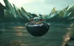 Baby Yoda in the Razor Crest