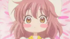 Anime girl with pink hair and cat ears