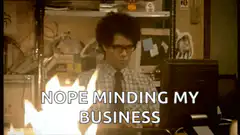 Richard Ayoade Nope Minding My Business