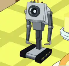 Robot with tank treads