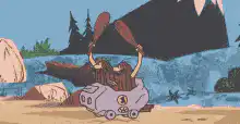 Adventure Time canoeing