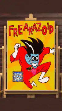 Freakazoid poster glitch effect