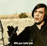 Will you hold still Javier Bardem