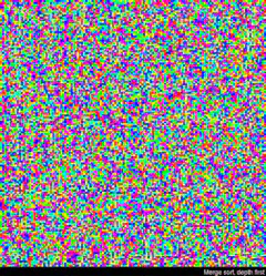 Merge sort visualization depth first