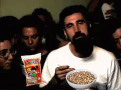 Adam Sandler eating cereal