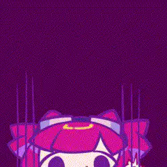 Pink hair anime girl puppet