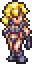 pixel art blonde woman