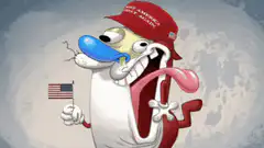 Make America Great Again cartoon character