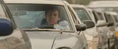 Jim Carrey stuck in traffic