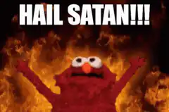 Elmo Hail Satan
