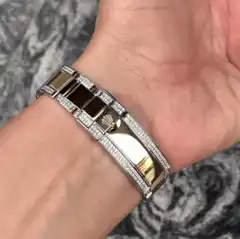 Rolex watch with diamond bracelet