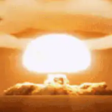 Nuclear explosion mushroom cloud