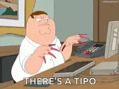 Peter Griffin Typing With Long Nails
