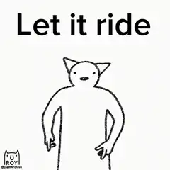 Let it ride cat shrug