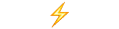 Yellow lightning bolt hits white blob
