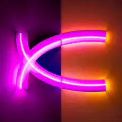 Flickering Neon XE Sign