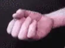 Hand making a fist