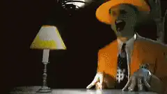 Mr. Meeseeks drinks from a bottle