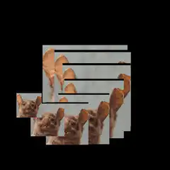 Glitchy bat monster