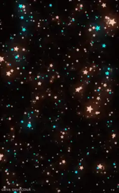 Twinkling stars in space