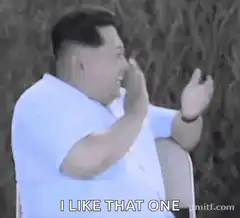 Kim Jong Un clapping I like this