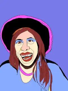 cartoon woman face morphing
