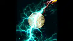 Bitcoin coin with lightning