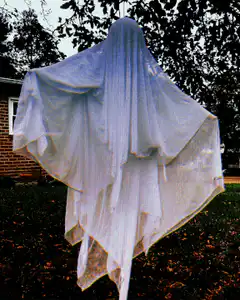 White sheet ghost decoration